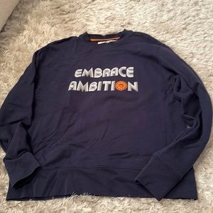 TORY BURCH- TORY SPORT. embrace ambition crewneck. Super soft. Super cute. Small